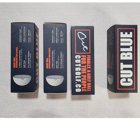 cut blue golf ball 12pk - Picture 2 of 5